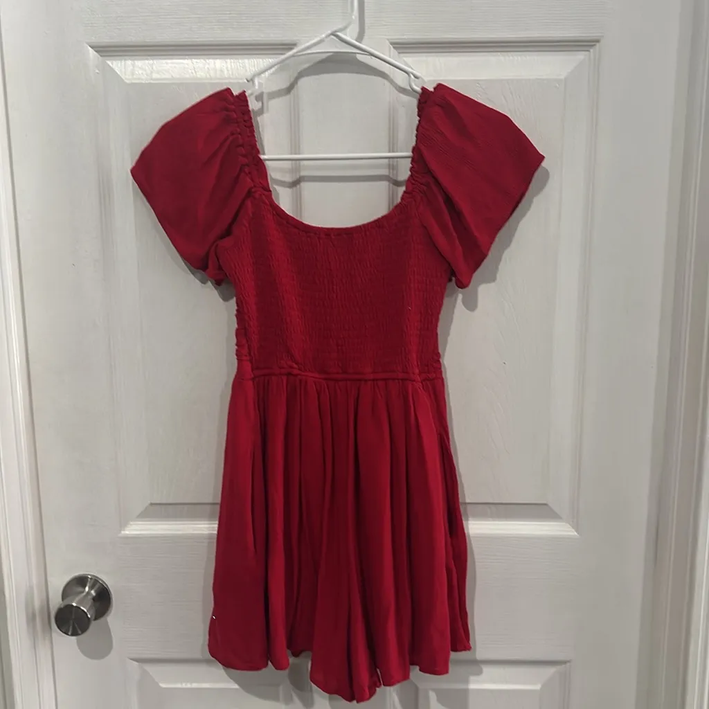 Hollister Red  romper dress xs - Image 2