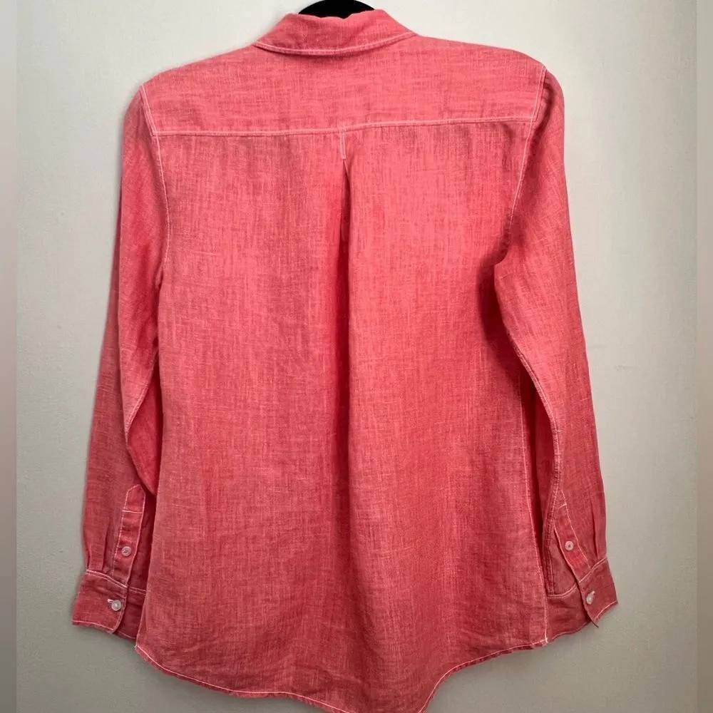 Tommy Bahama Salmon Button‎ Down Top - Image 3