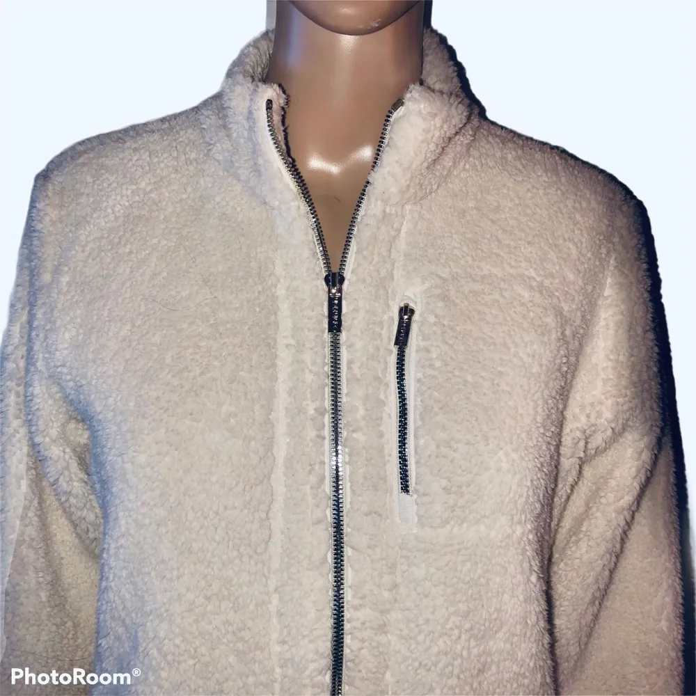 Calvin Klein  sherpa fleece zippered jacket - Image 2