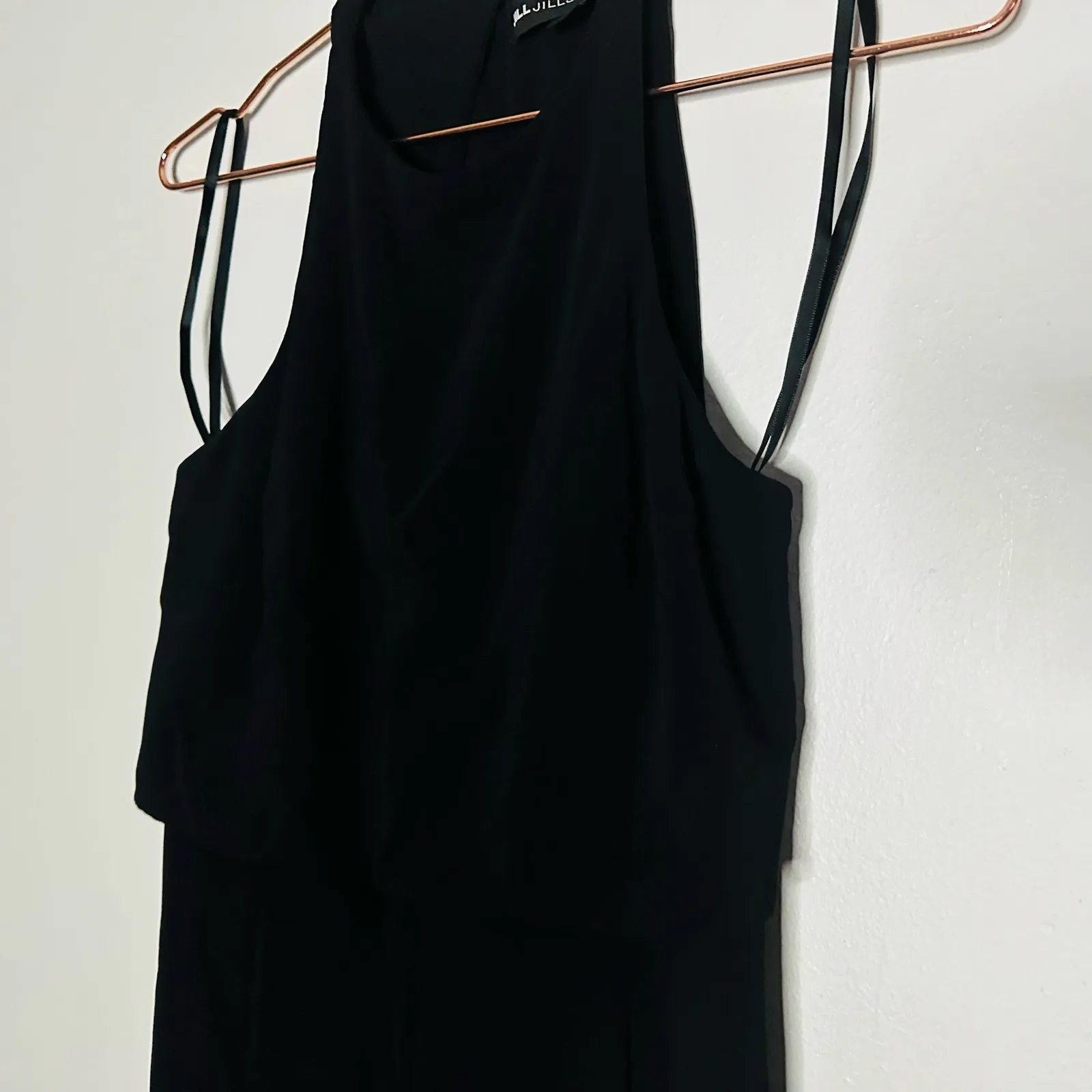 JILL STUART Black Popover Jumpsuit Sleeveless Crewneck Wide Leg Jumpsuit Size 4 - Image 9