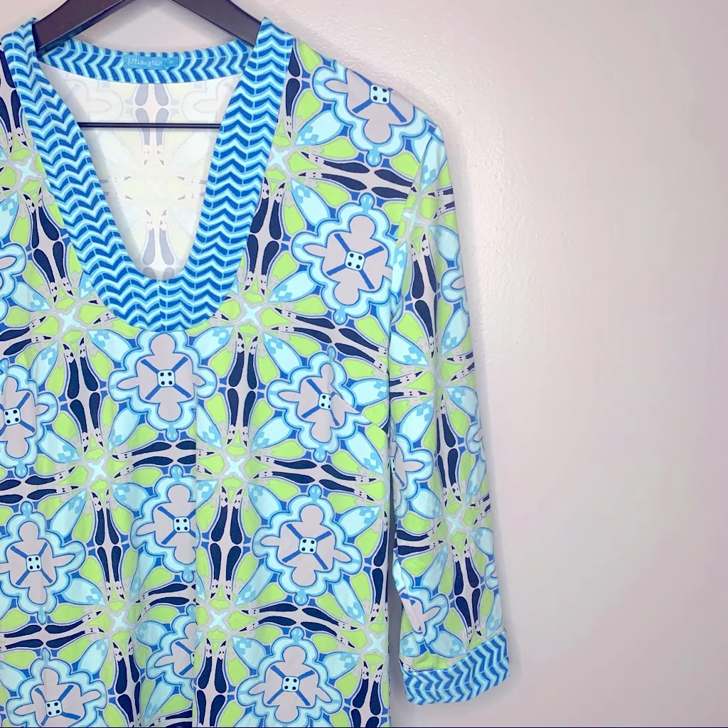 J. McLaughlin Gisel U-Neck Tunic Dress Size M - Image 4