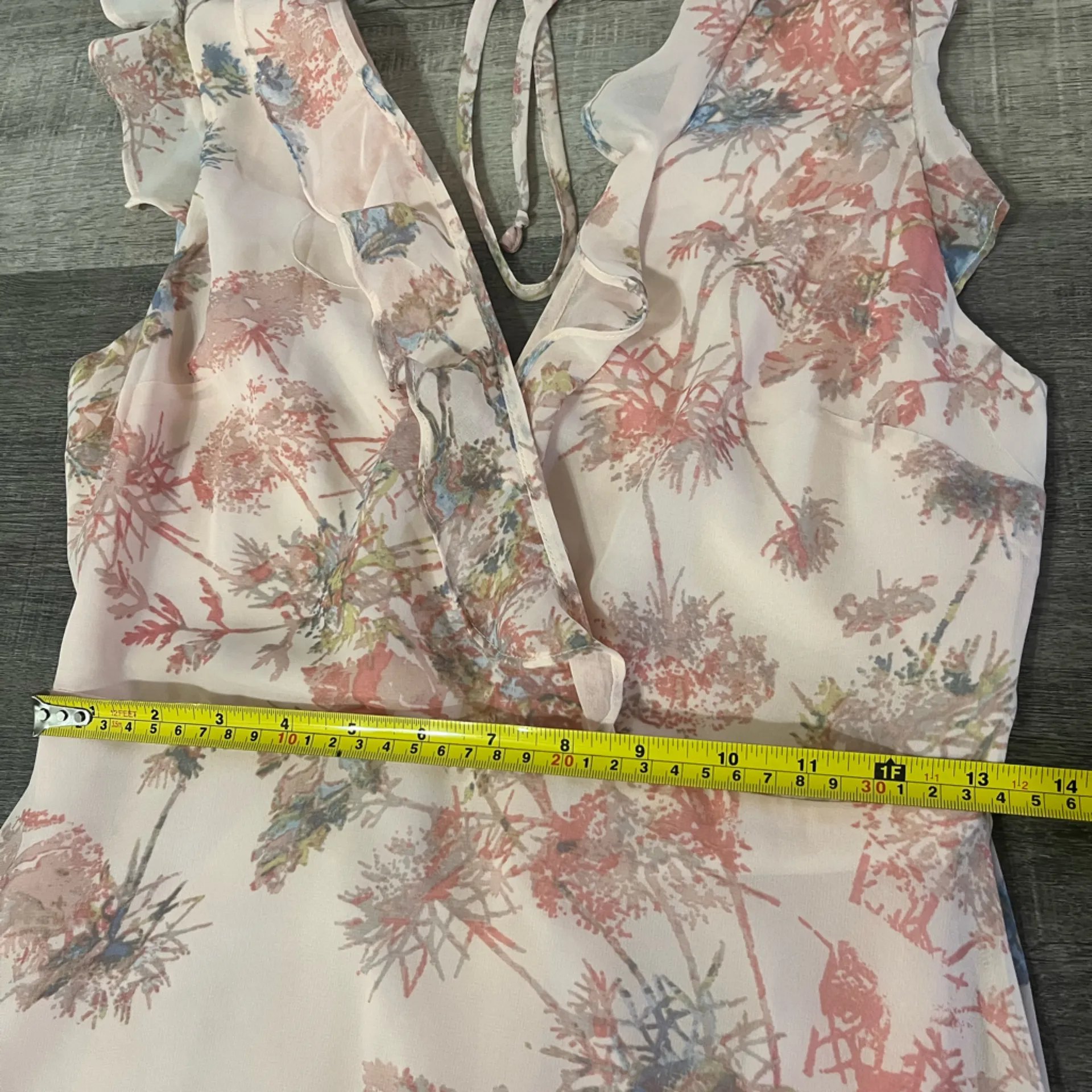 BCBGeneration Ruffle Maxi Dress in Light Pink - Image 6