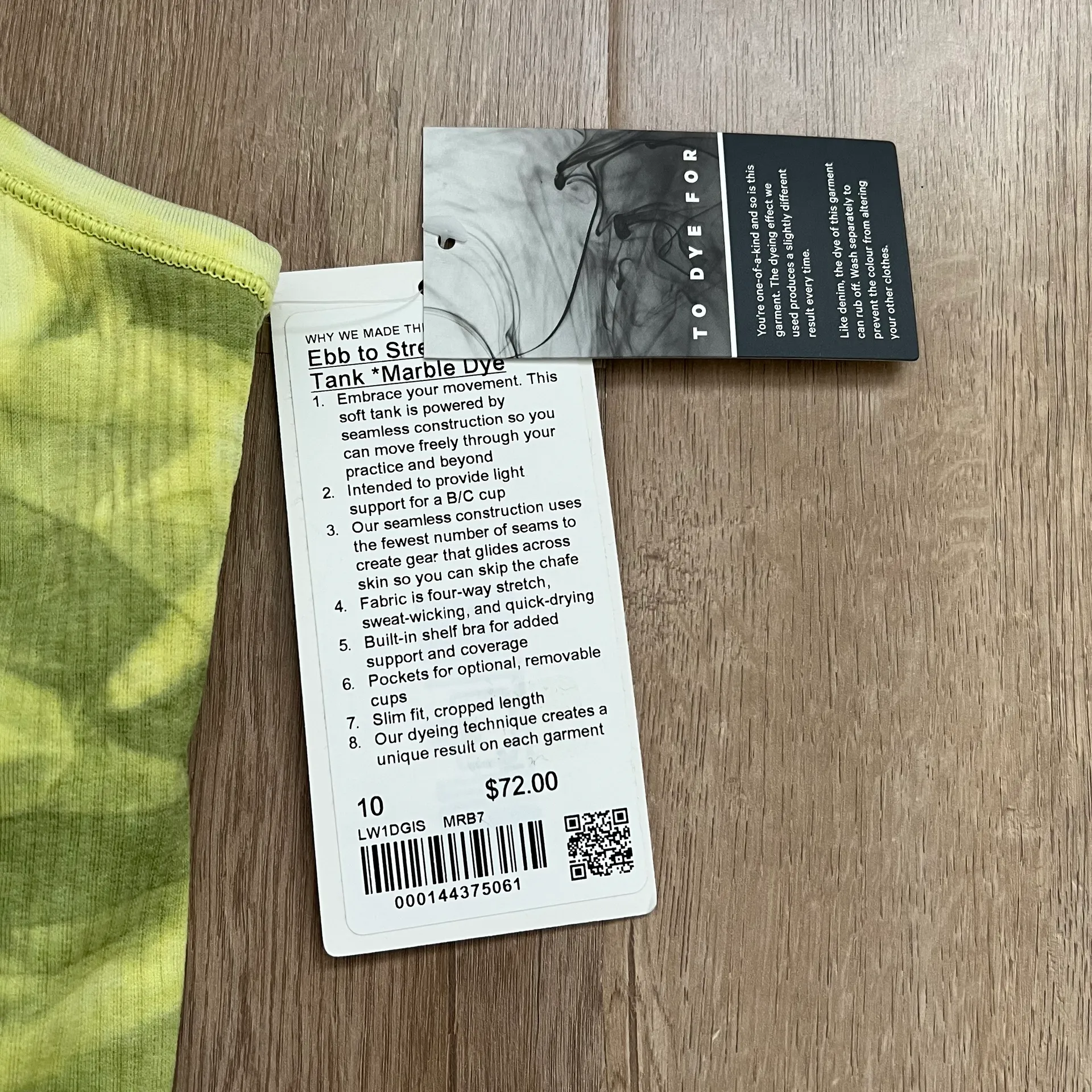 Ebb to Street Cropped Tank Top Marble Dye MRB7 size 10 NWT - Image 3