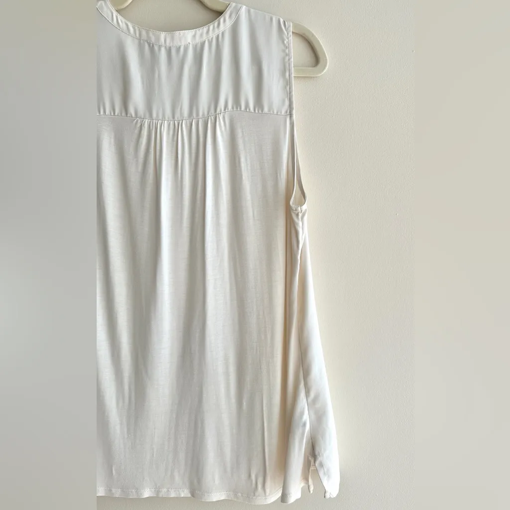 LOFT Creamy White Tank Top, Layering Tank, Business Casual, Size Medium - Image 16