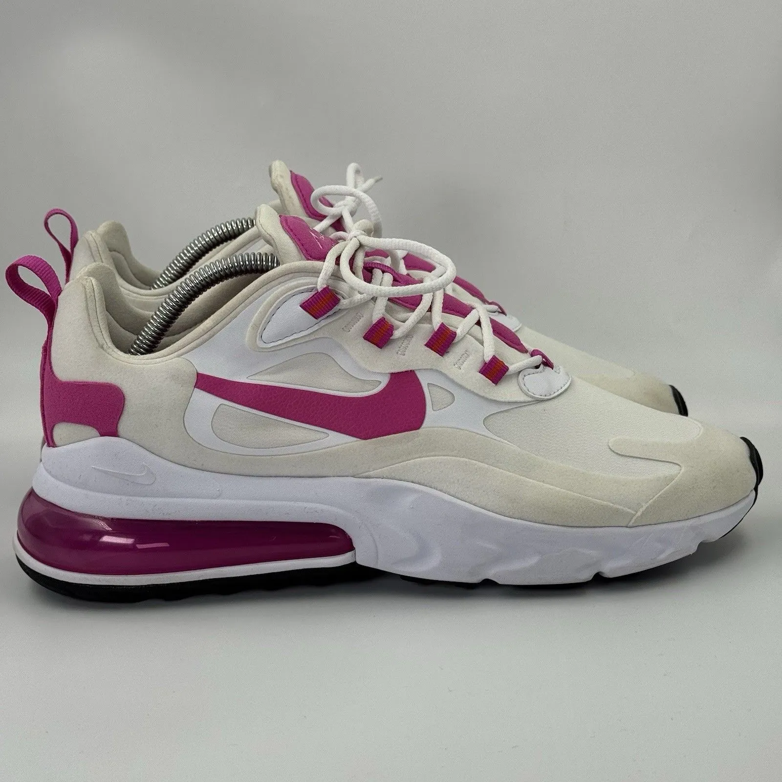 Nike Air Max 270 Unisex React Fire Pink CJ0619 100 Size 9.5Mens/11 Woman’s - Image 4
