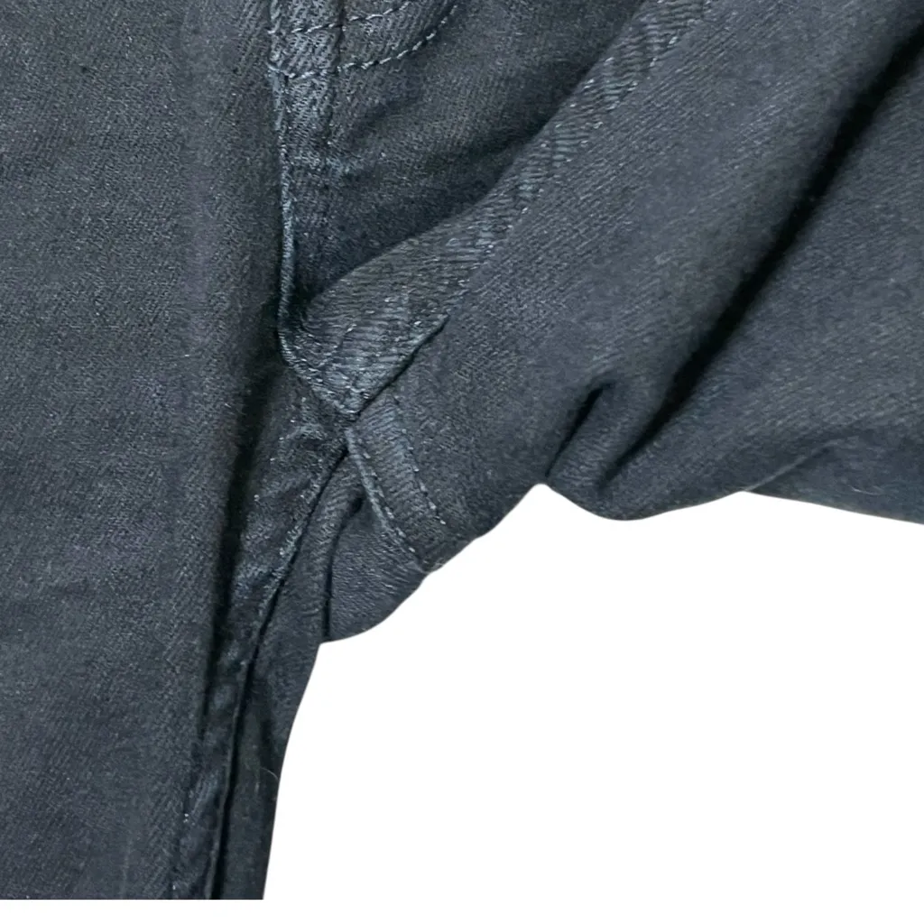 AllSaints Heidi Cropped Flared Jeans Dark Indigo Women’s Size 25 Denim Frayed - Image 9