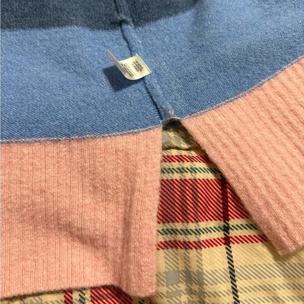 Crown & Ivy women’s large striped cardigan long sleeve buttons removed see pics - Image 5