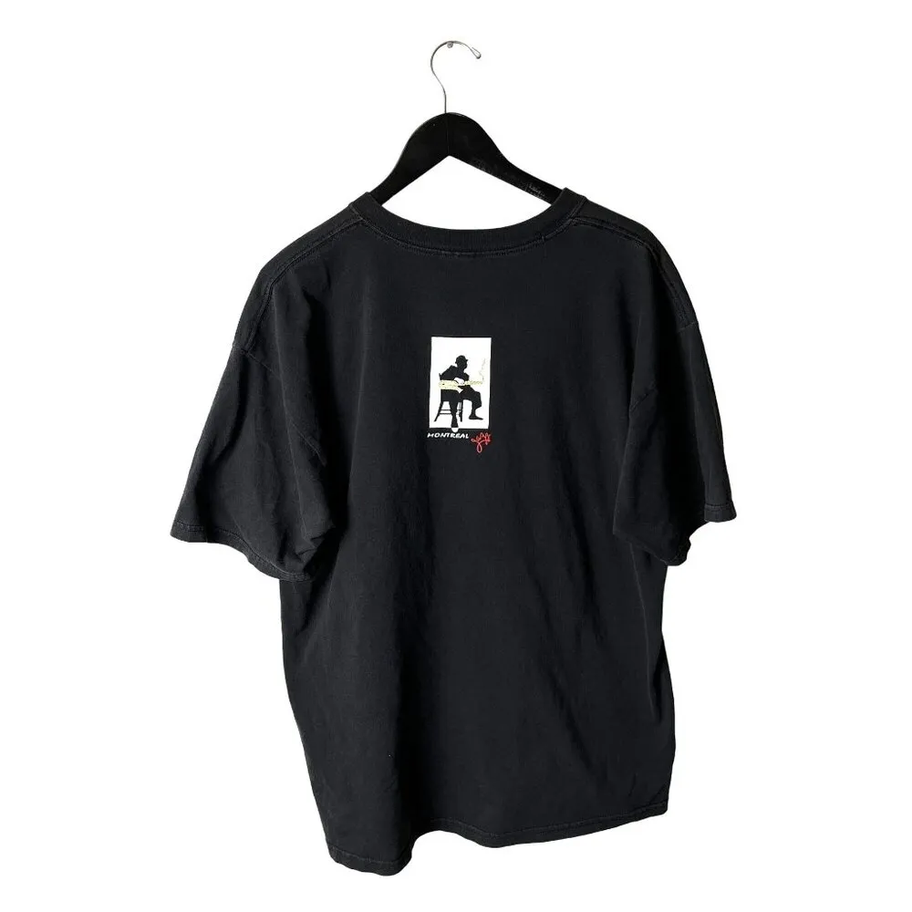 Vintage Montreal Jazz T Shirt Large L Black Graphic Tee - Image 3