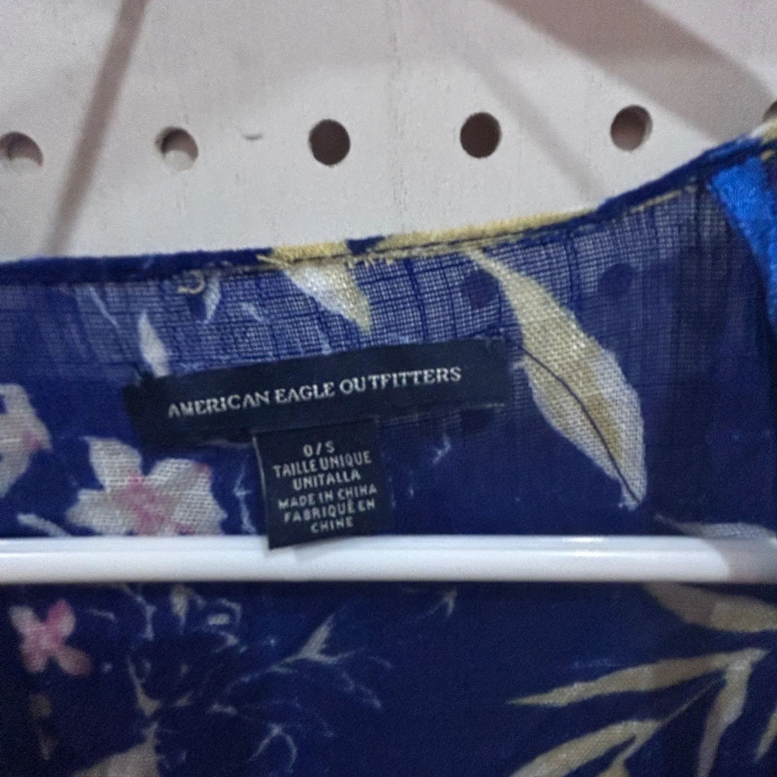 American Eagle Outfitters Blue Floral Butterfly Kimono Cardigan Duster O S - Image 6