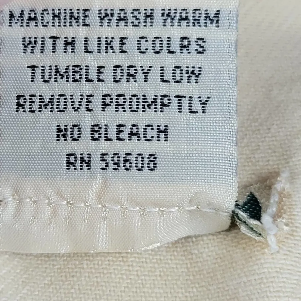 Vintage Democracy Womens Jacket Sz L Pale Yellow Twill Utility Tencel Button Up - Image 8