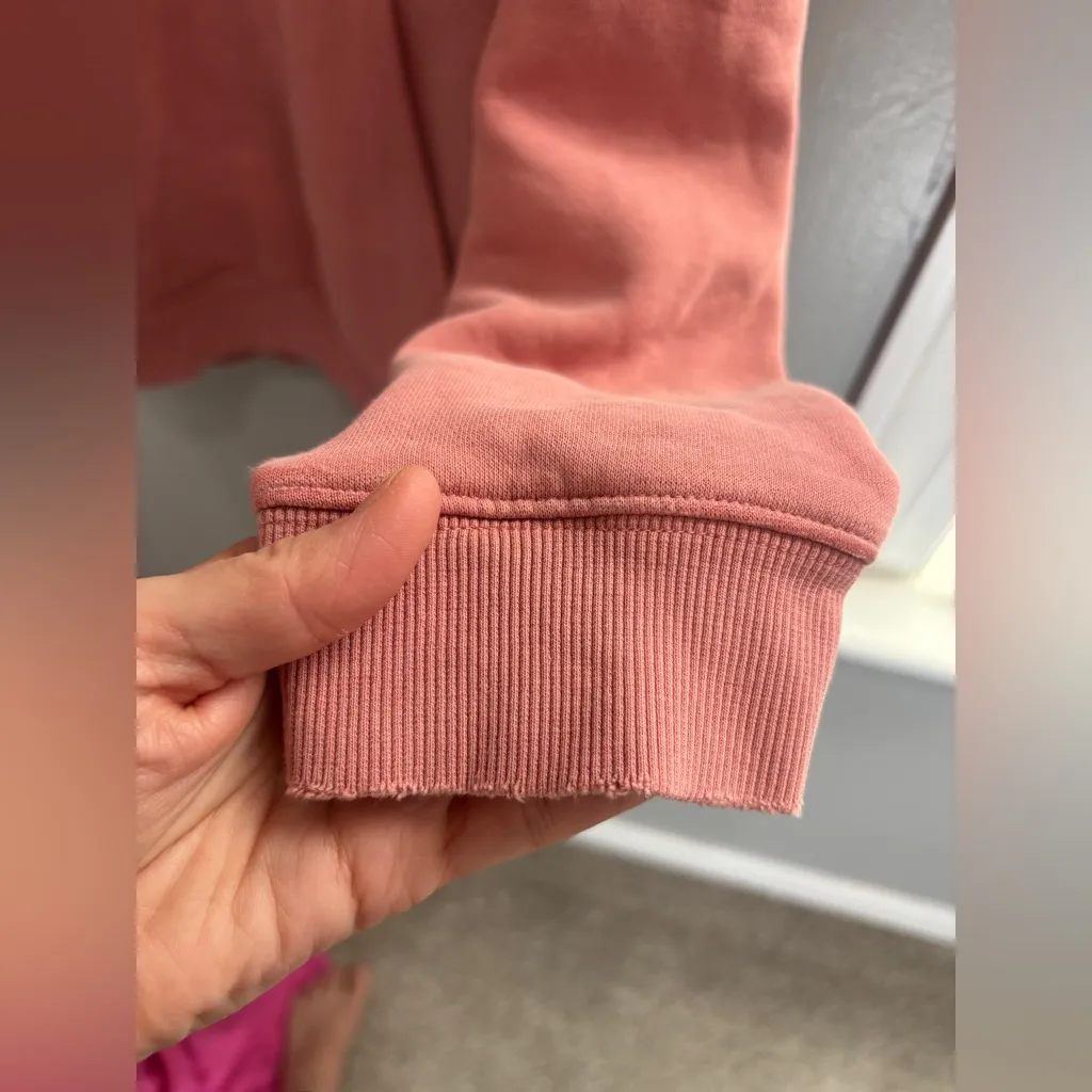 Alphalete Pink Coral Pullover Hoodie Gender Neutral Women’s Large Streetwear - Image 8