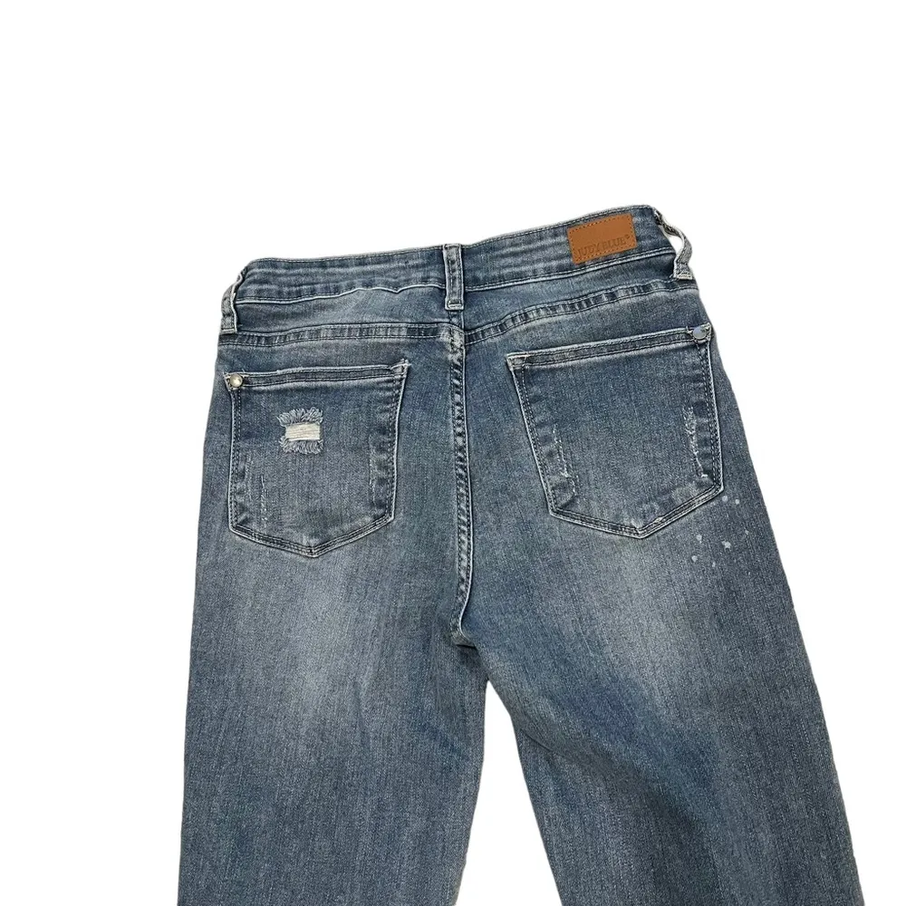 Judy Blue Shredding Up My Life Relaxed Fit Jeans JB8273 Distressed Sz 27 - Image 8