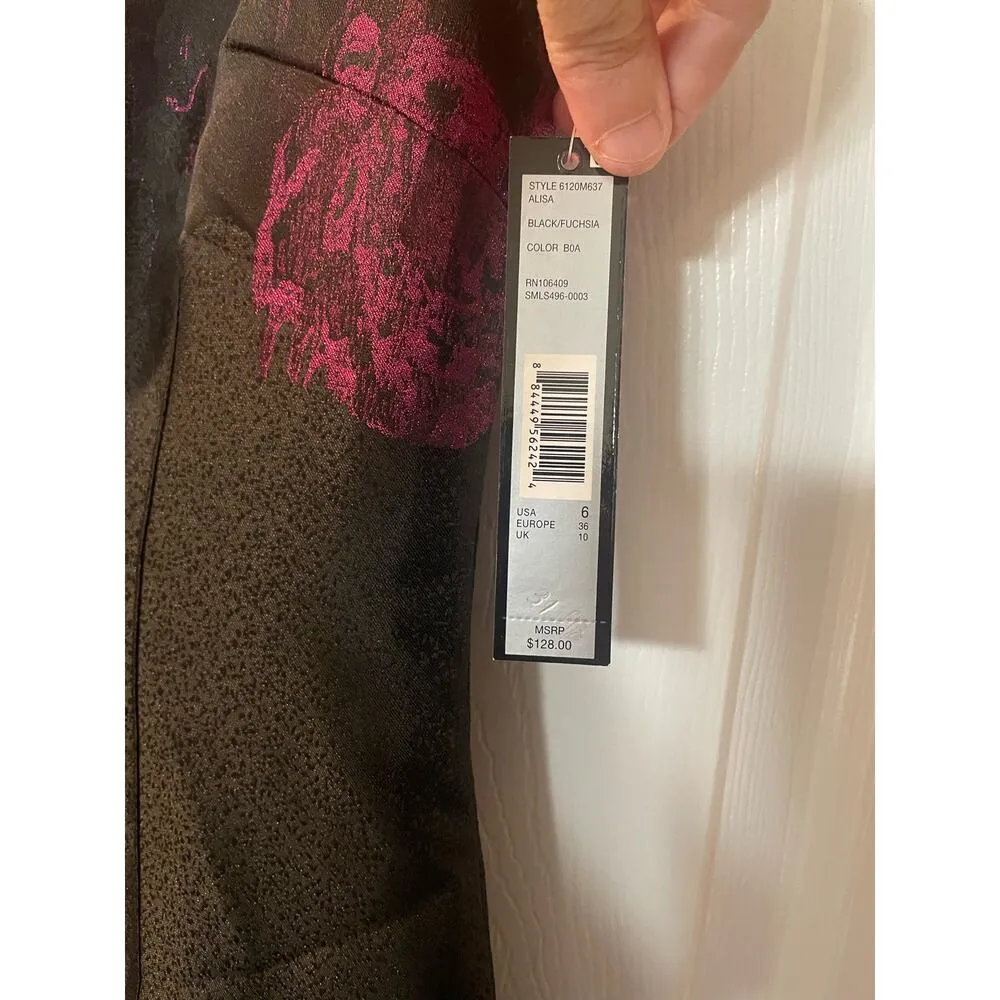 NWT Tahari Arthur S. Levine size 6 party dress Black - Image 5