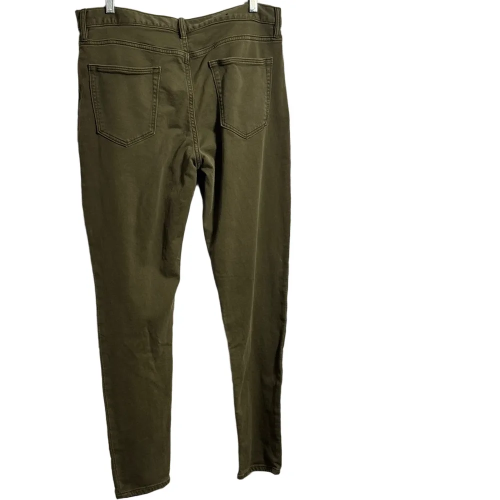 Banana Republic Olive Trousers Sz 35x30 - Image 5