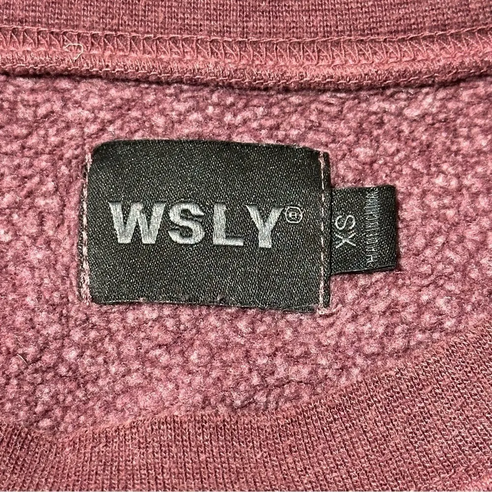 WSLY Women’s Size XS Purple Plum Ombré Dip Dye Ecosoft Crew Neck Sweatshirt - Image 8