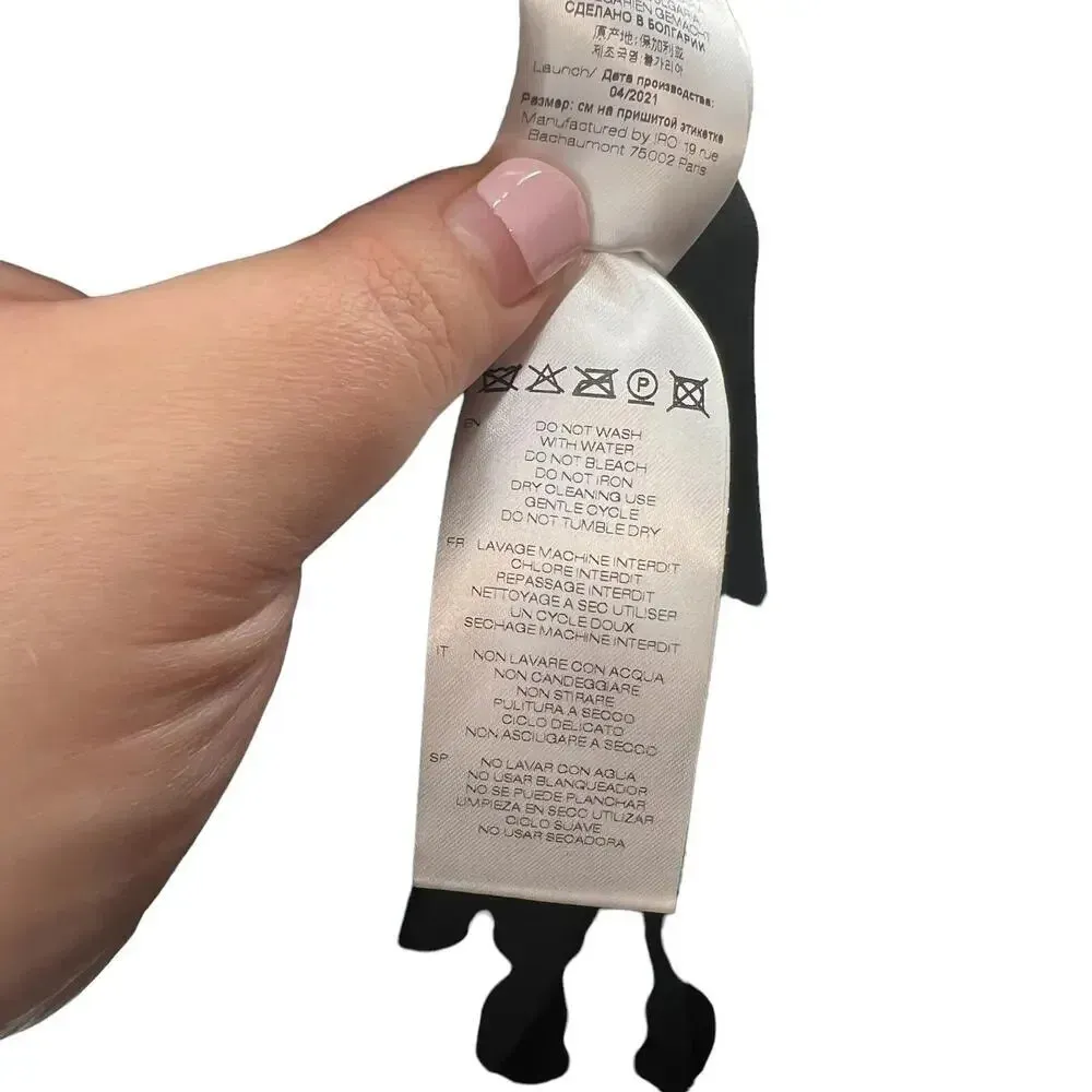 IRO Roya Leopard Silk Mini Skirt Ecru Black Brown‎ Size 38 / US 6 - Image 12