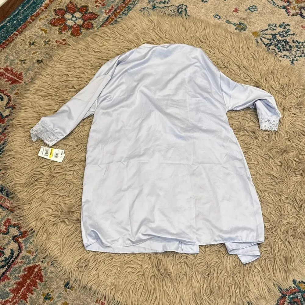 NWT Flora Nikarooz robe and silky pajama set medium - Image 6