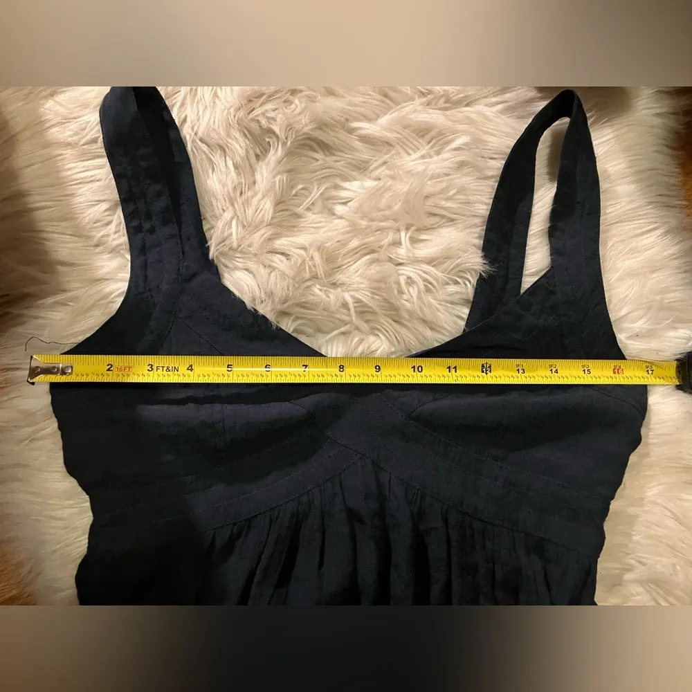 LuLu's Ya Los Angeles Dress Dark Blue Fit Full V - Image 7