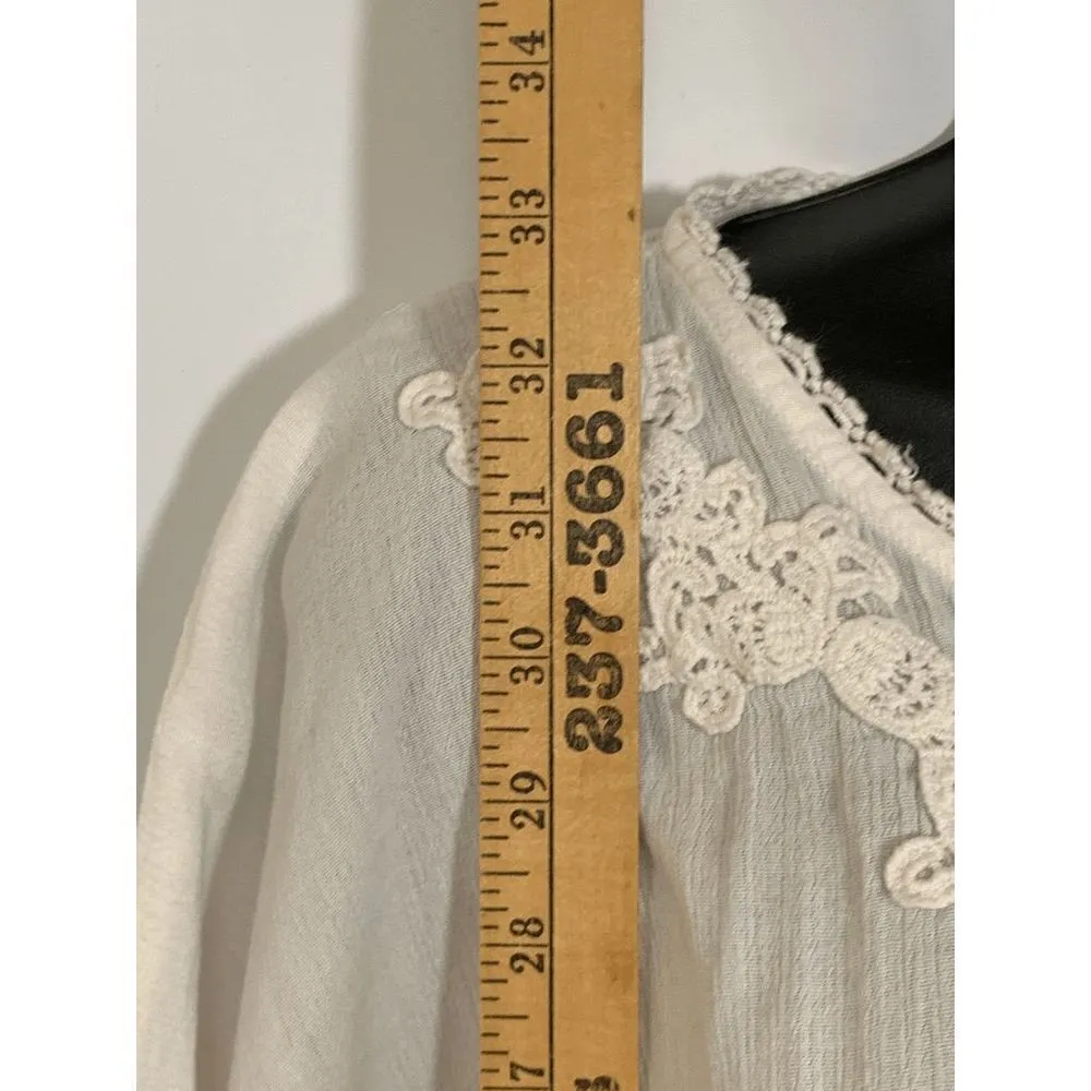 New York Company Womens Mini Dress Embellished Floral Gradient Blue White Small - Image 5