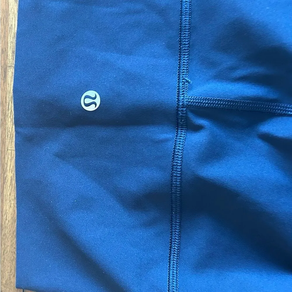 Lululemon Wunder Under Crop (Hi-Rise) Leggings Luxtreme 21" True Navy Size 4 - Image 12