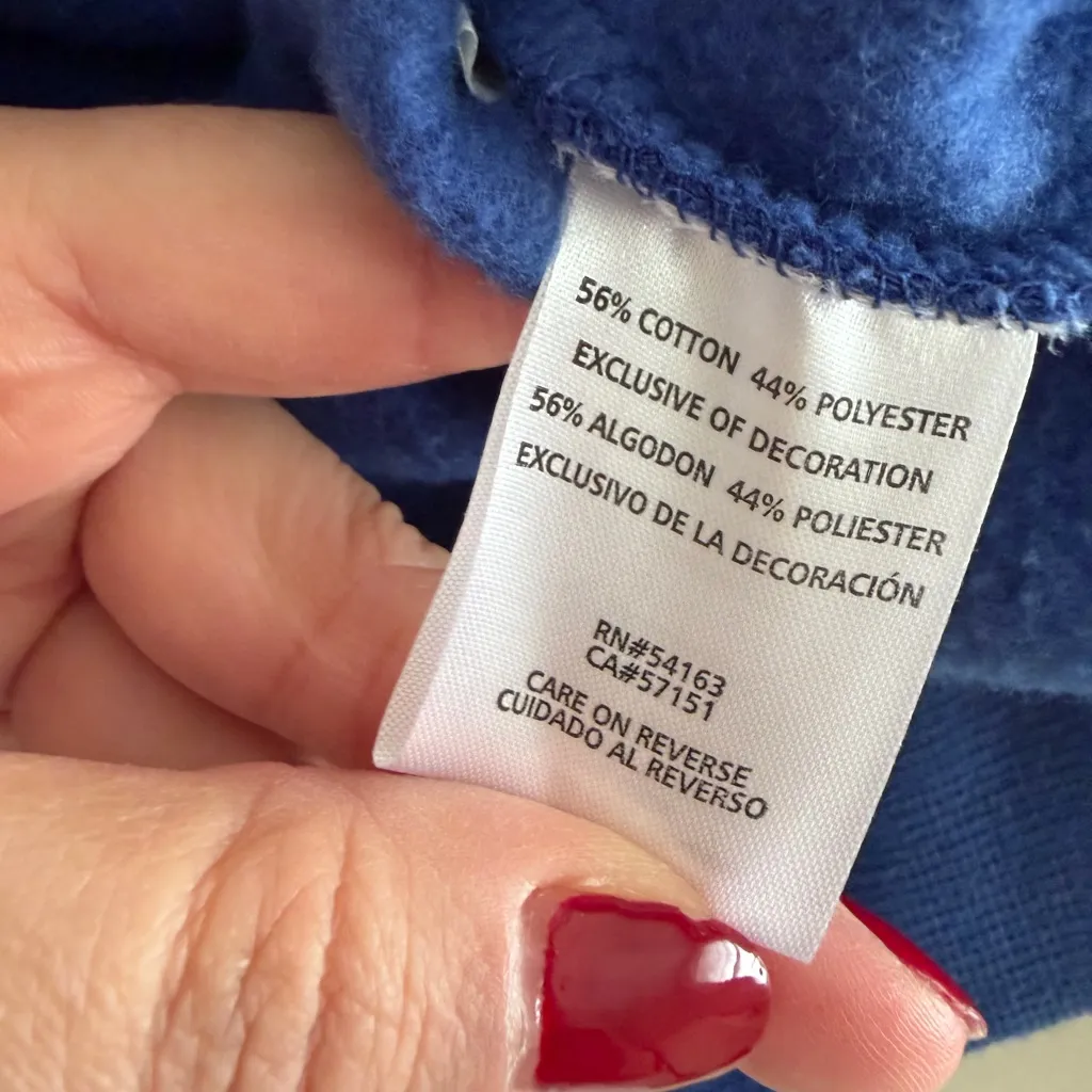 NHL Tampa Bay Lightning Starter Blue/Gray Crossbar Raglan Pullover Hoodie Sz S Gray - Image 6