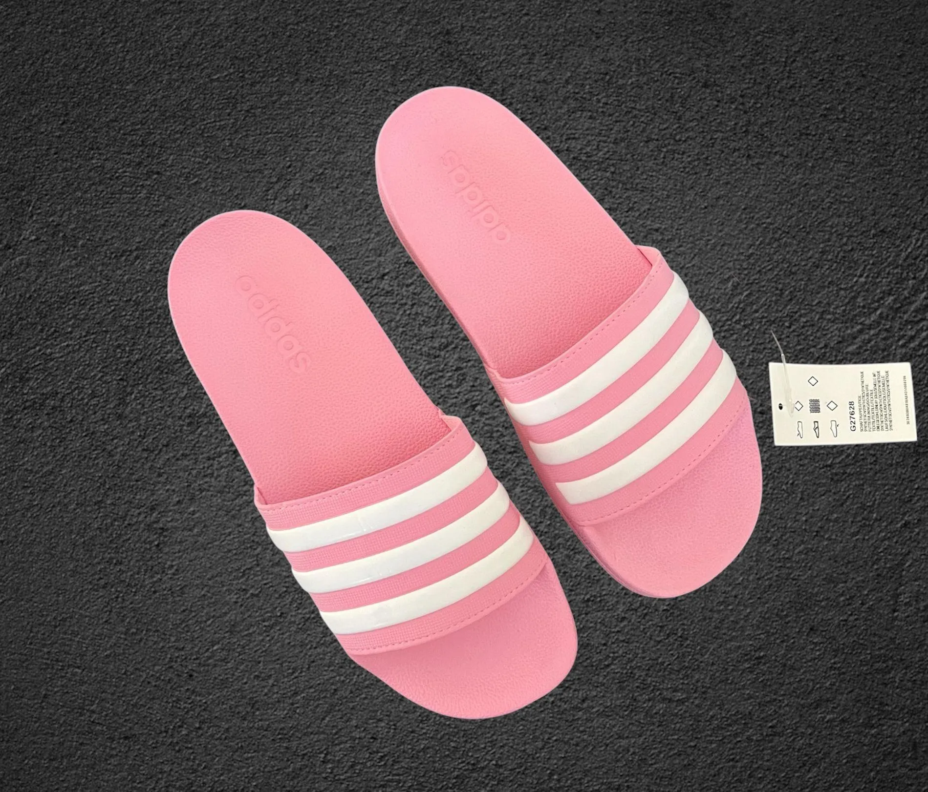 NWT  Adilette Shower Slides J True Pink - Image 2