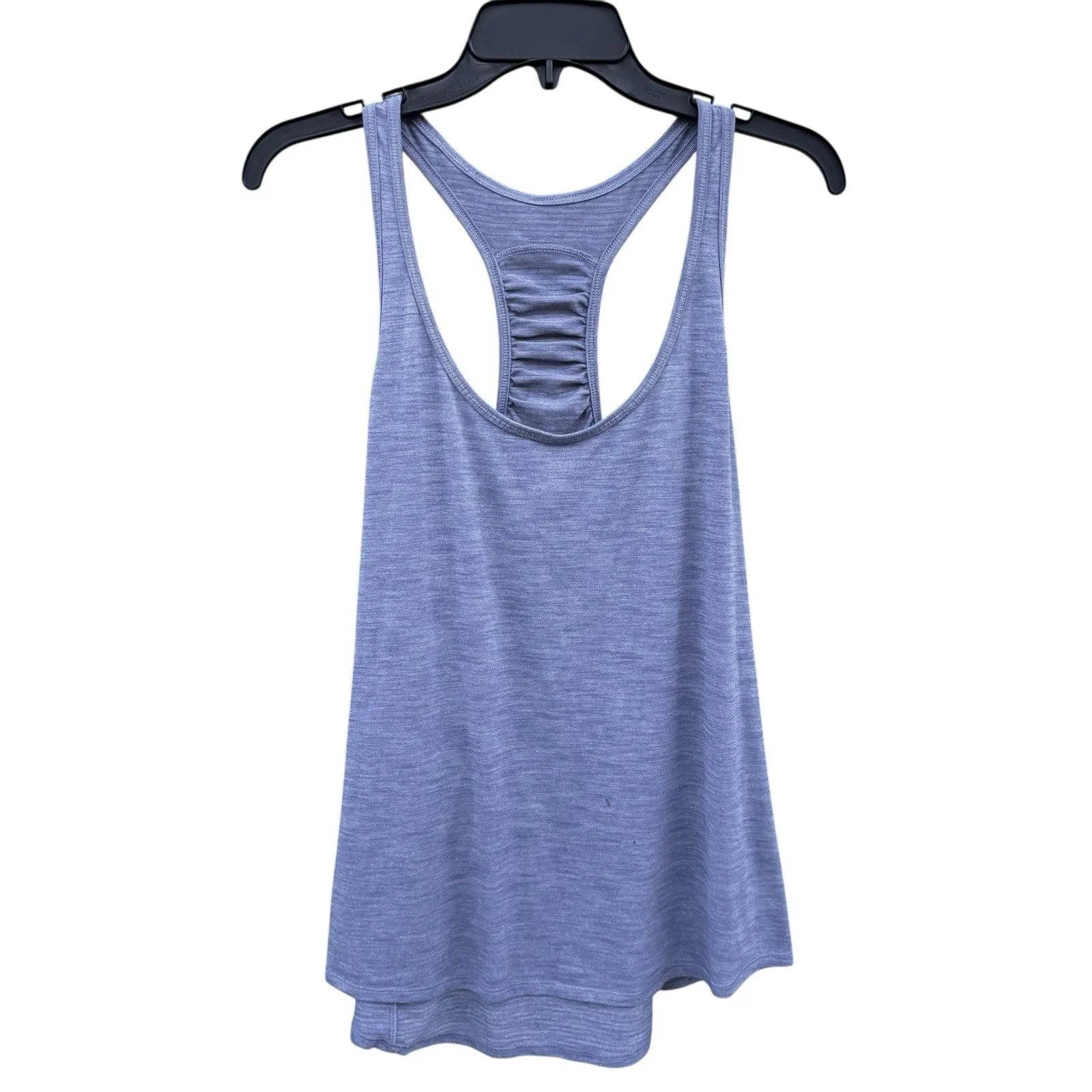 Lululemon Our Sport Racerback Tank Top No Size Heather Purple Ruched Workout Gym - Image 2