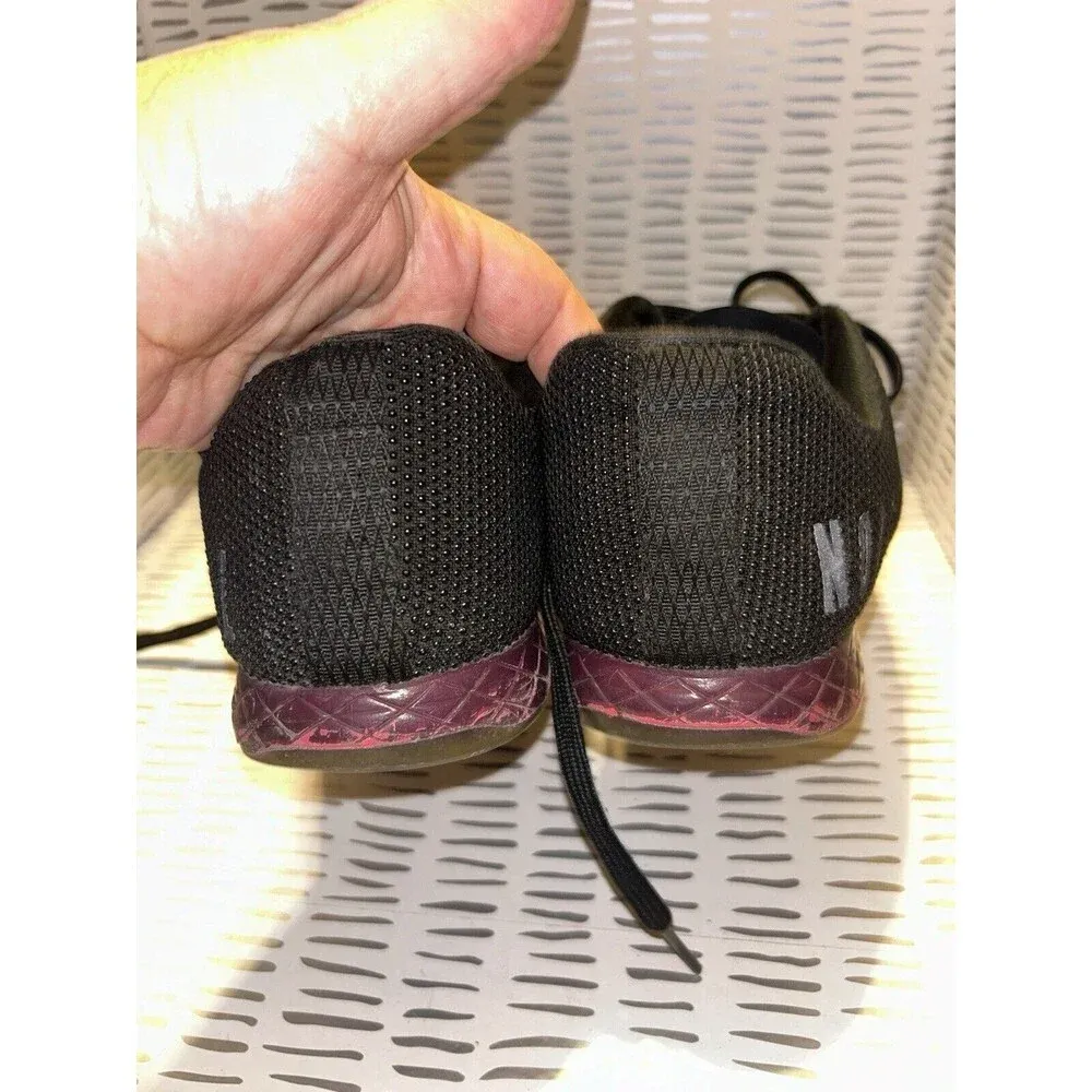Nobull‎ Outwork Women’s Size 10.5 Black Athletic Crossfit Sneakers Red Gum Sole - Image 10