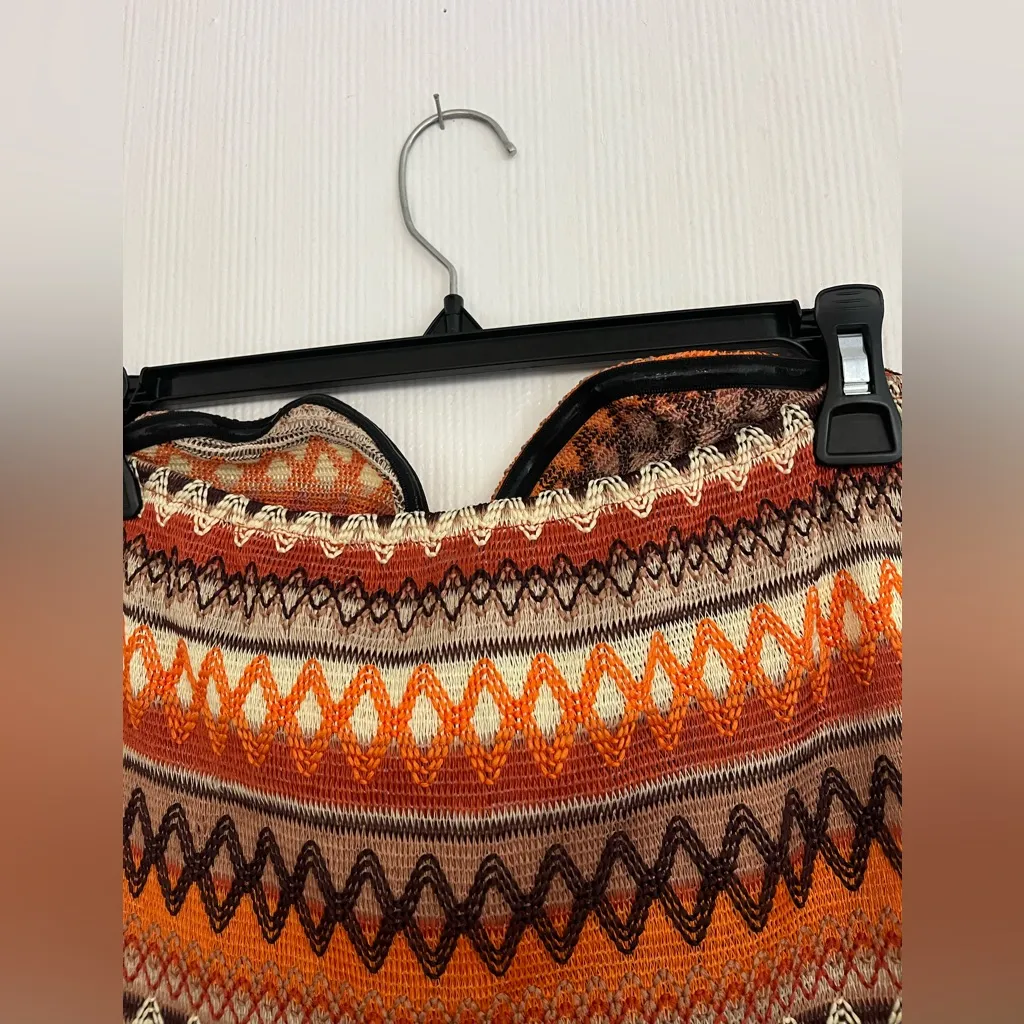 SheIn  Multicolor Patterned Maxi strapless dress - Image 7