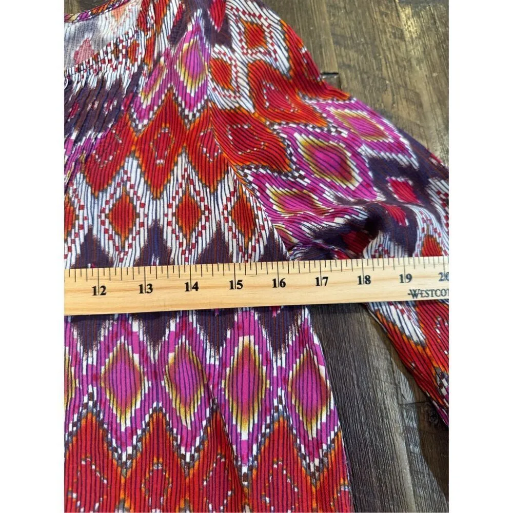 Ariat Sophia top size medium geometric bell sleeves - Image 7