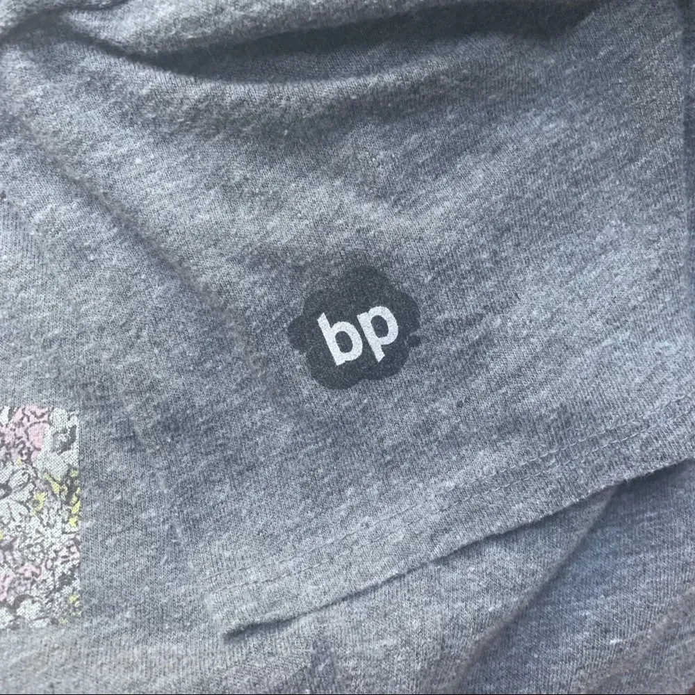 Boyfriend Fit Purple Floral Logo T-Shirt - Image 5