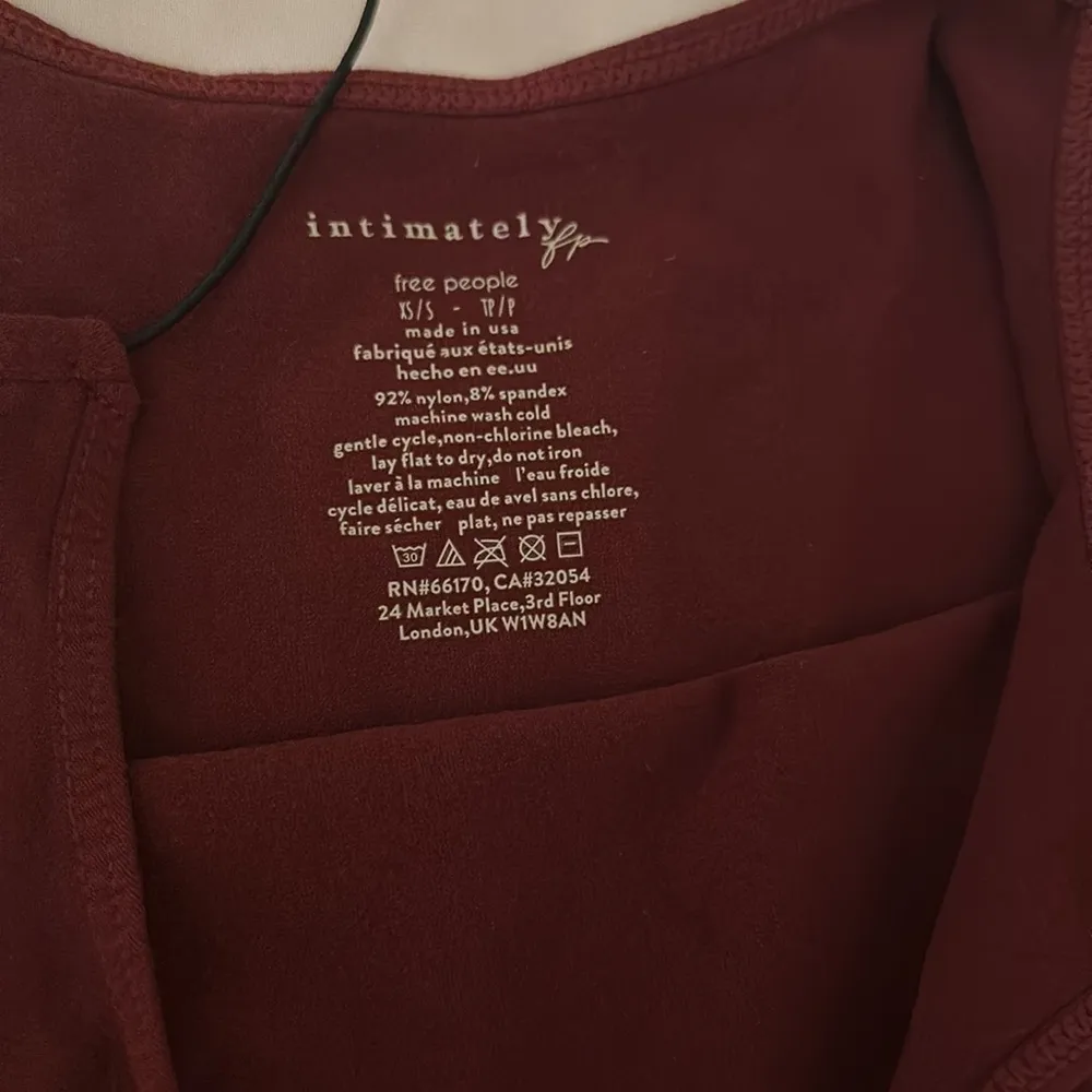 Intimately Free People Maroon Spaghetti Strap Fit Mini Dress Women's Size XS/S - Image 3