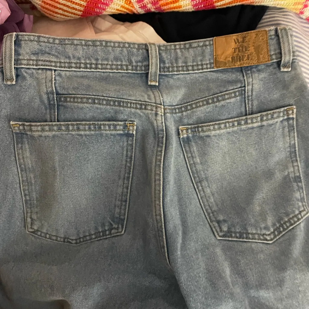 We The Free Light Blue Straight Leg Jeans - Image 6