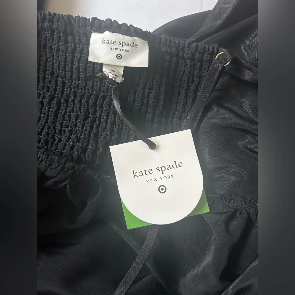 KATE SPADE Women’s Tiered Ruffle Midi Tank Dress -Black Plus Size 2x - Image 7