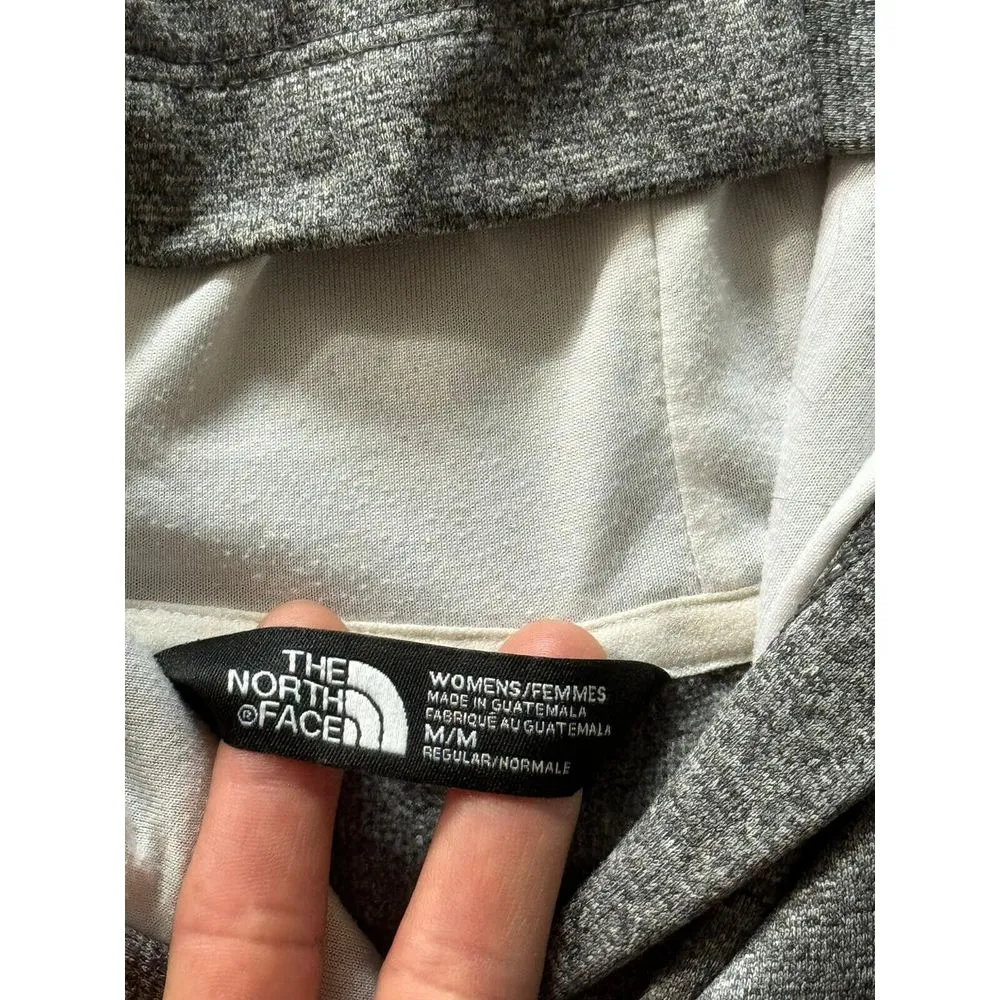 The North Face Women's Hooded Sweatshirt‎ Heather Gray Big Logo Size Medium - Image 4