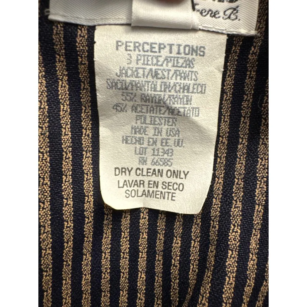 Vintage 1980's LAYERED LOOK TOP vest jacket from Perceptions by Irene. B size 10 Brown - Image 10