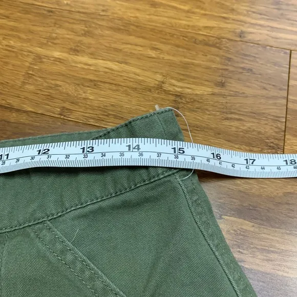 Cali 1850 Olive Green Cargo Pants Womens Size 9 Utility Pockets Casual Straight - Image 8