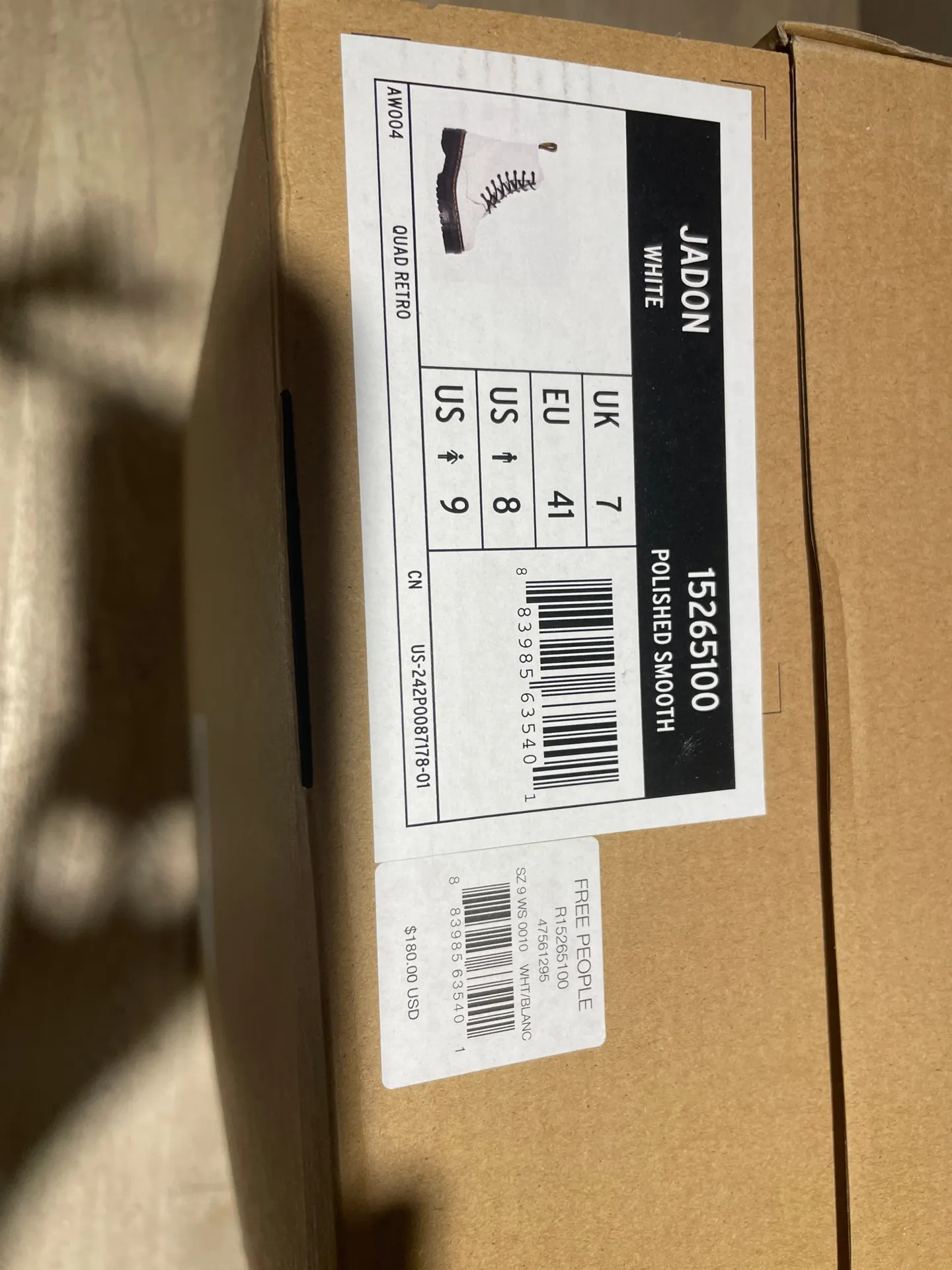 Dr. Martens Jadon Lace-Up Boots White Size 9 EU 41 Style 15265100 BRAND NEW - Image 14