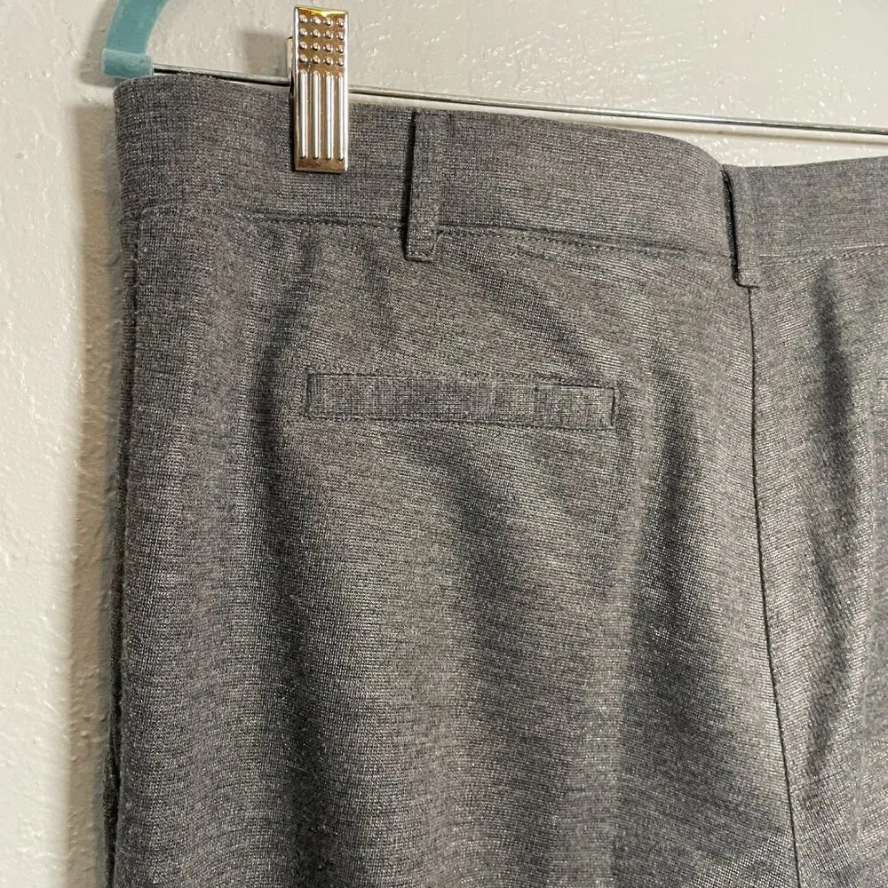 Betabrand Women L Gray Metallic Bootcut Classic Dress Pant Yoga Stretch - Image 8
