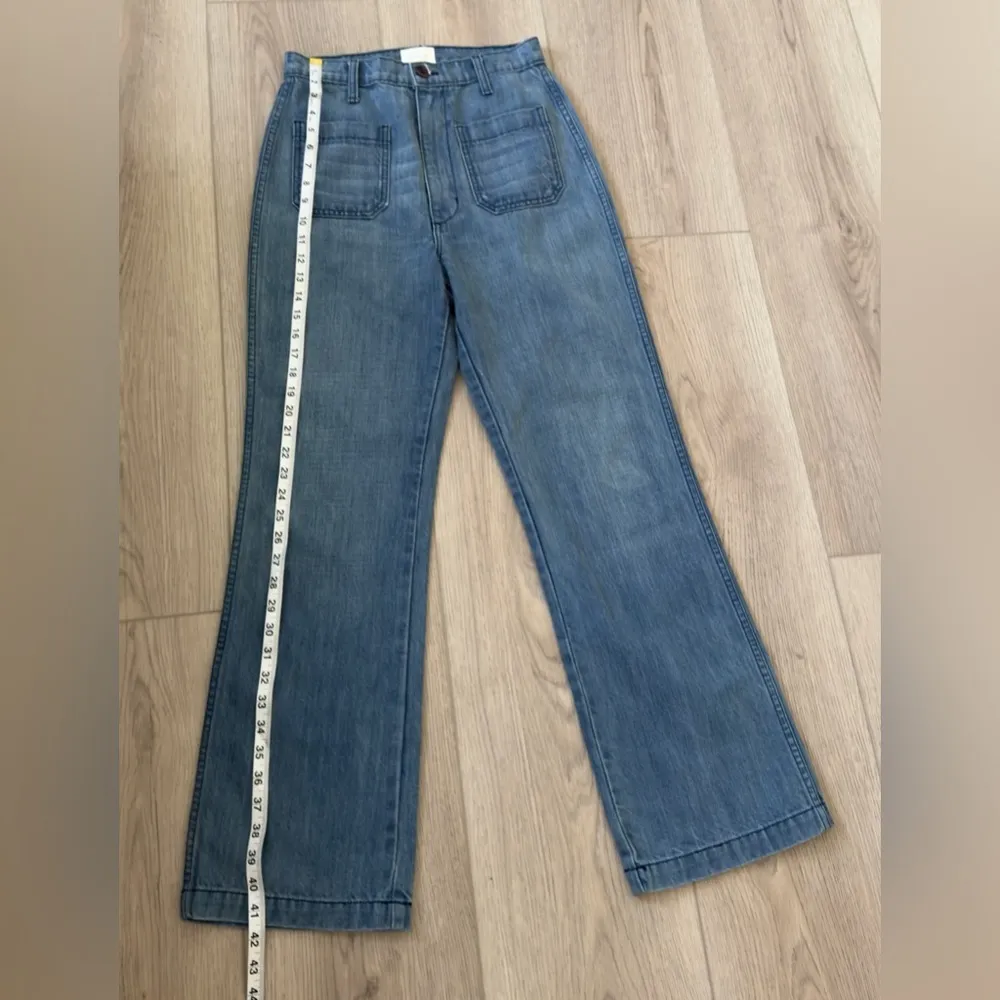 DÔEN MARITIME JEAN Women's 👖 100% COTTON ! 💙 Blue Size 27 - Image 5