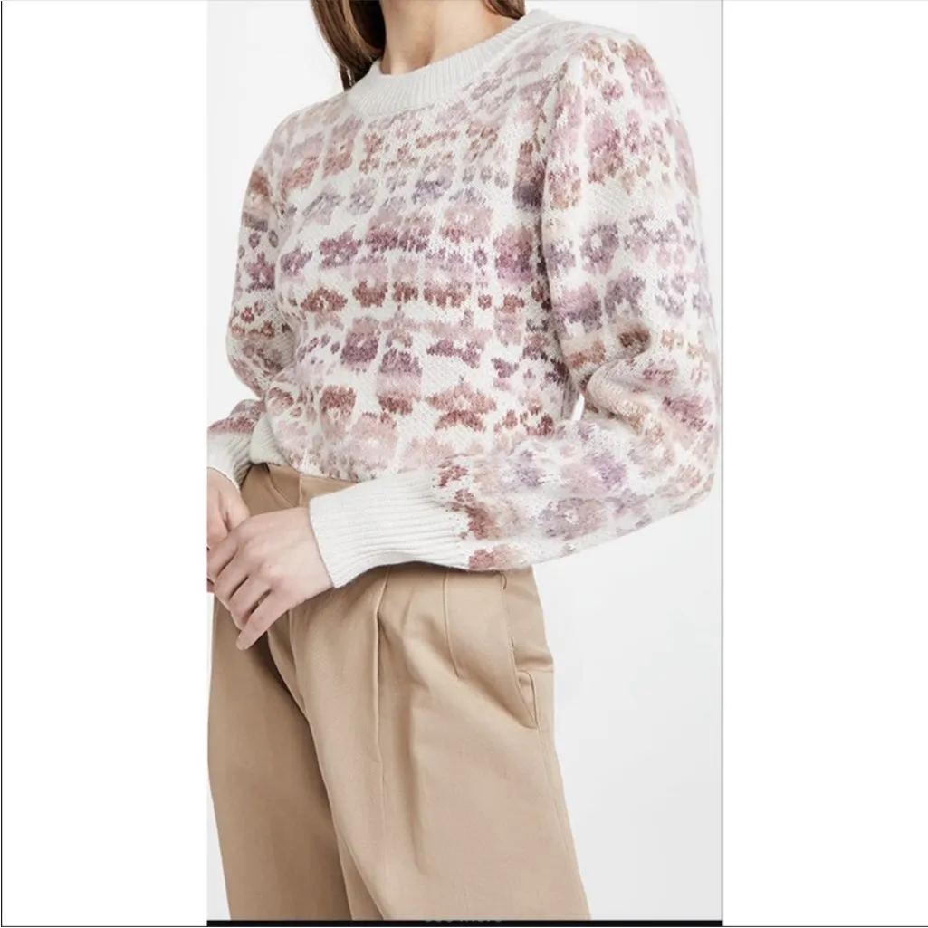 LoveShackFancy‎ | Heirloom Jacquard Kirsten Wool & Alpaca-Blend Pullover | S - Image 5