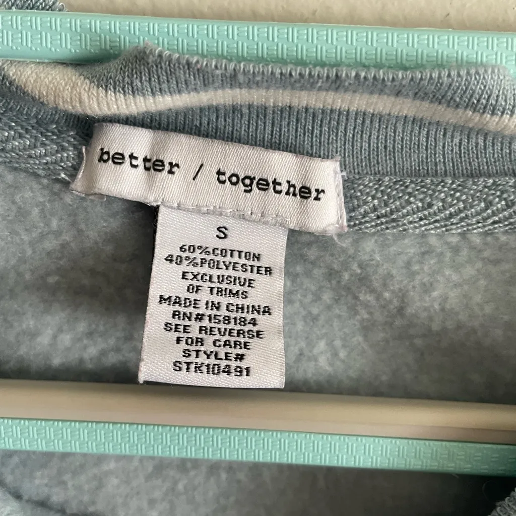 Better Together Hamptons Royal Leisure Tennis Club Oversized Crew Neck, Size S Blue - Image 3