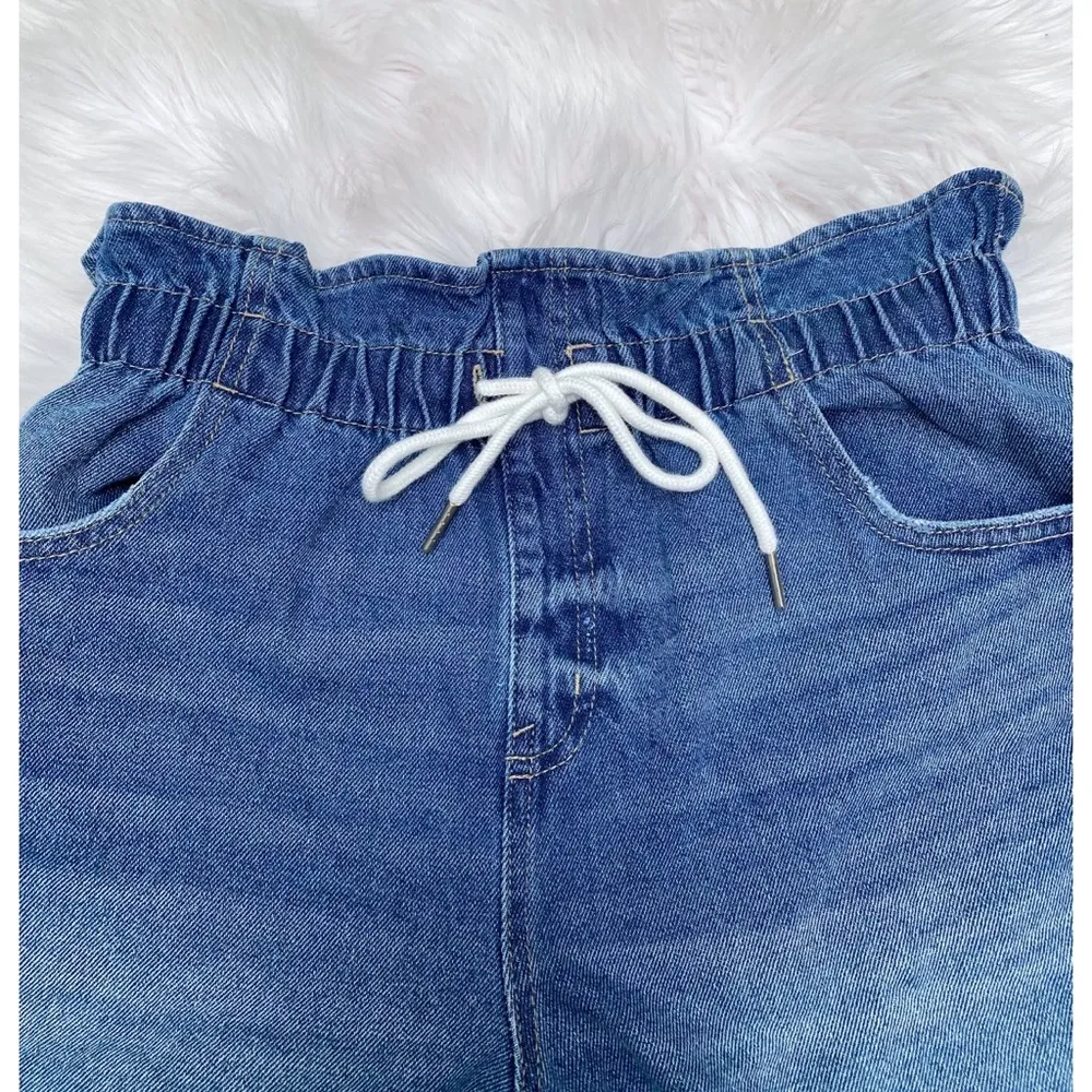 NWOT Wild Fable Drawstring Paperbag Denim Shorts - Image 4