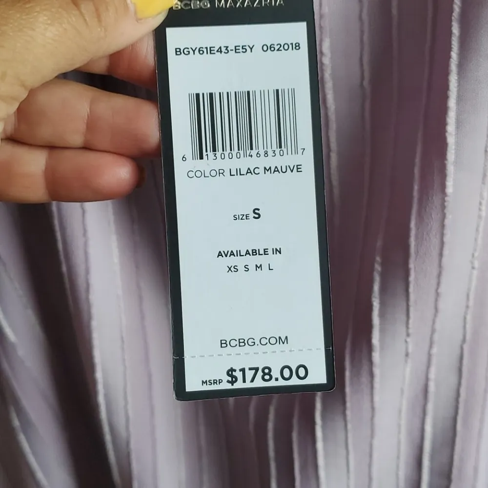 BCBG MAXAZRIA LILAC DRESS - Image 4