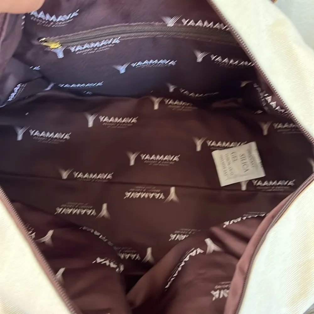 NWT Canvas Weekend Overnight Luggage Bag Brown - Image 4