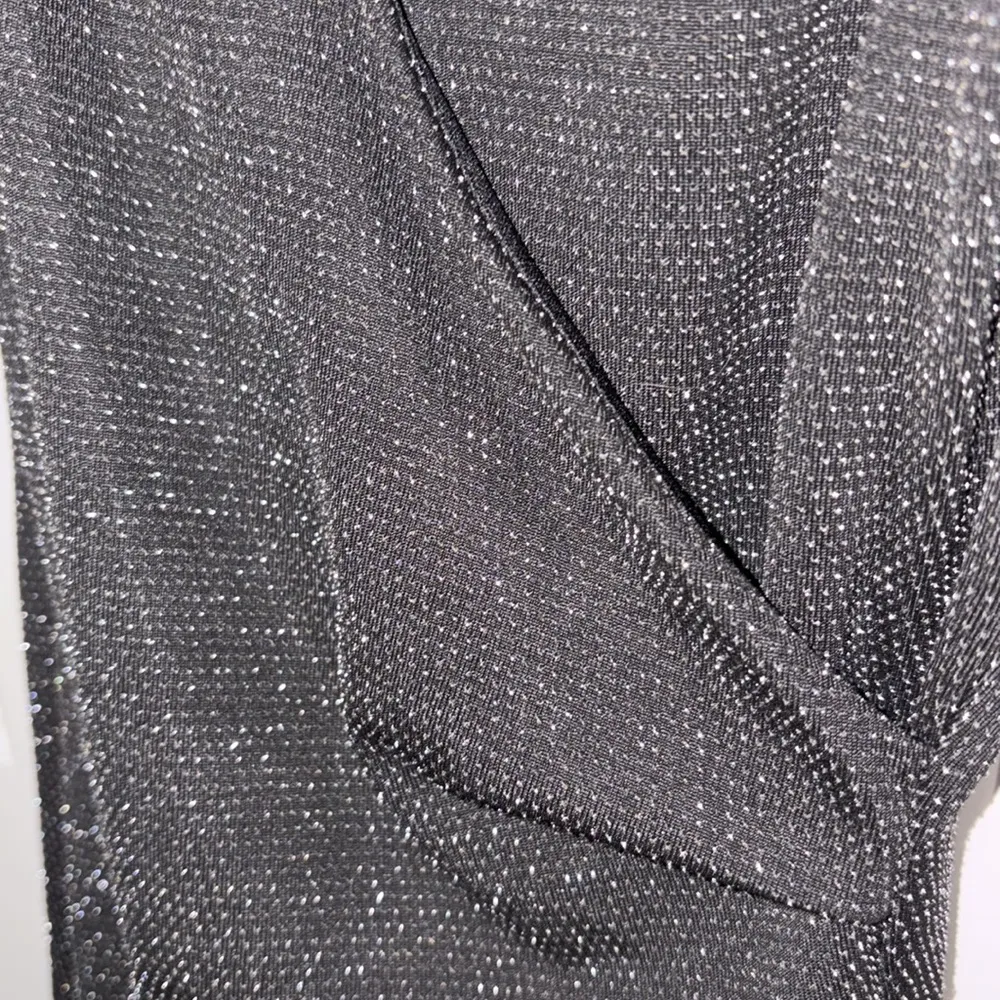 black sparkly asymmetrical mini dress - Image 4