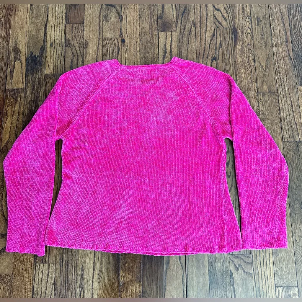 Eagles Eye Plush Crewneck Sweater medium M Pink - Image 9