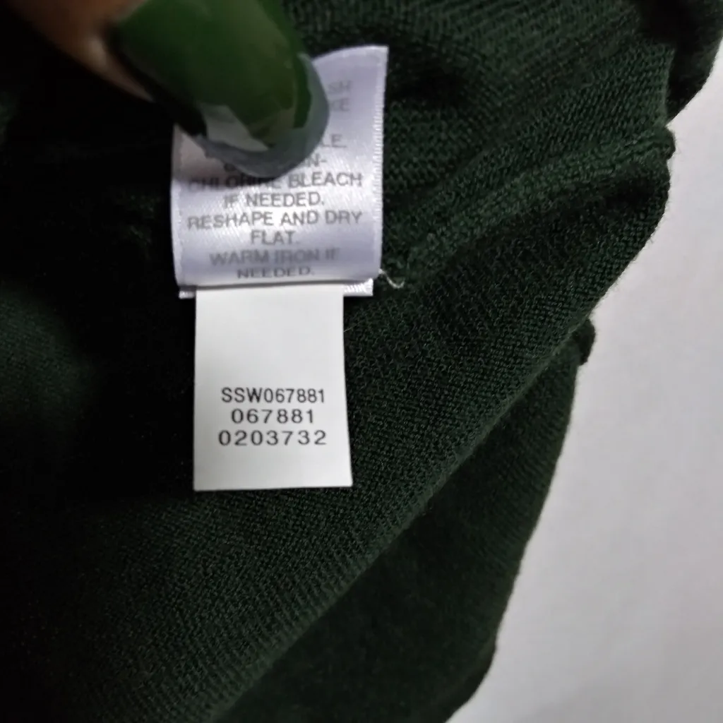 J. Jill Elegant Dark Green V - Image 6