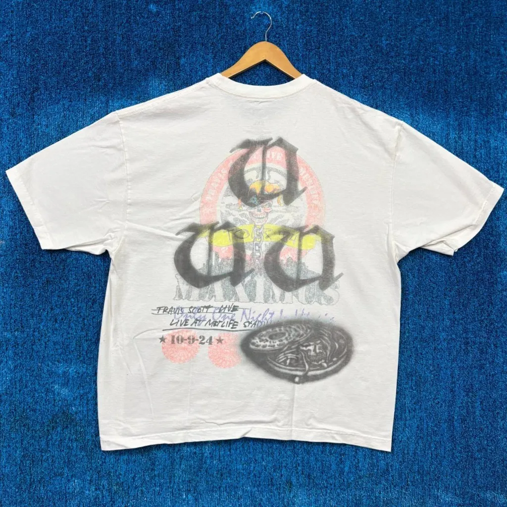 Utopia Travis Scott Live at Metlife Hip-Hop T-Shirt Size 2xl - Image 3