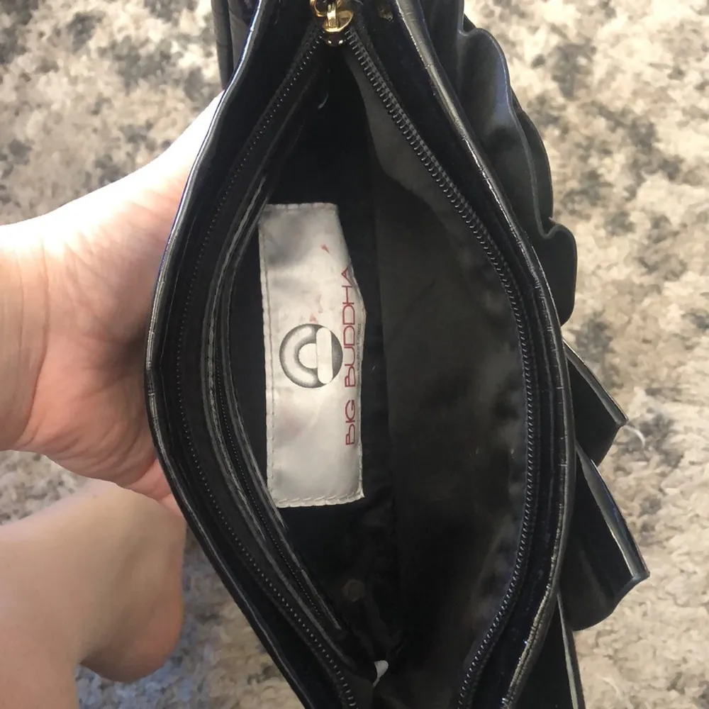 LAST CHANCE 🔹4 for $30💄Big Buddha Black Clutch - Image 5